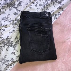 American Eagle distressed skinny jeans